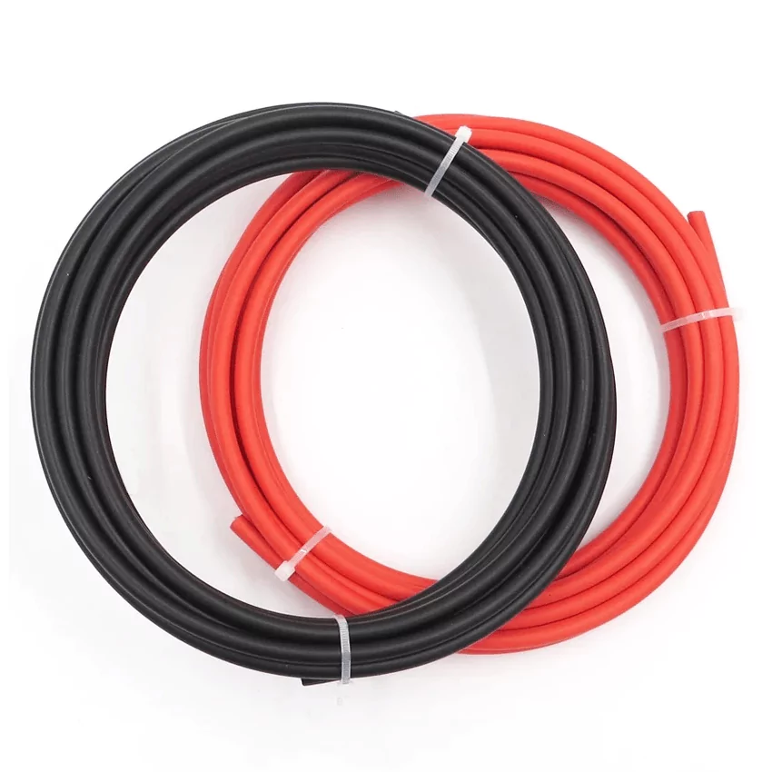 Cable de Batería 35mm2 x 200cm Par Rojo/Negro, Ecosolares